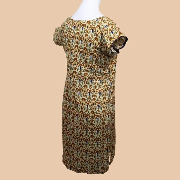 Stylish Brown Cream Printed Kurta Style | Muvvas Boutique - Picture 5 of 5